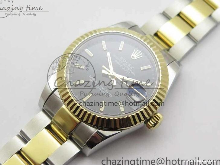 Best AAA Replica Sites Sticks YG BP Edition Black WaterResistant Bracelet Datejust on 278273 2718 SS Best Markers Dial Maker YG 31mm SS Oyster 0112